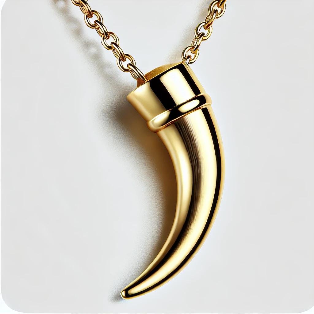italian horn necklace